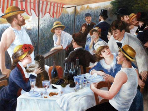 Renoir - Luncheon of the Boating Party - Reproduction at overstockArt.com | Renoir paintings ...