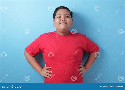 Funny Cute Asian Fat Boy Shows His Big Belly Stock Image - Image of photogenic, happy: 174864579