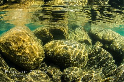 Boulders underwater, Lake Tahoe, Nevada, #32351