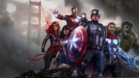 HD wallpaper: Marvel's Avengers, video games, video game art, digital ...