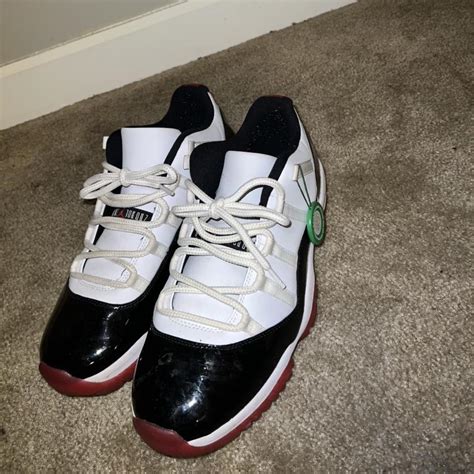 Jordan 11 Retro Low ‘Concord Bred’ 100%Authentic... - Depop