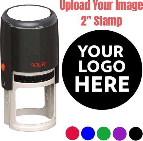 Amazon.com : 2" Logo Stamp - Custom Stamp - Personalized Business Stamp ...