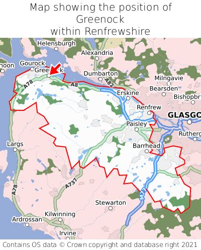 Where is Greenock? Greenock on a map