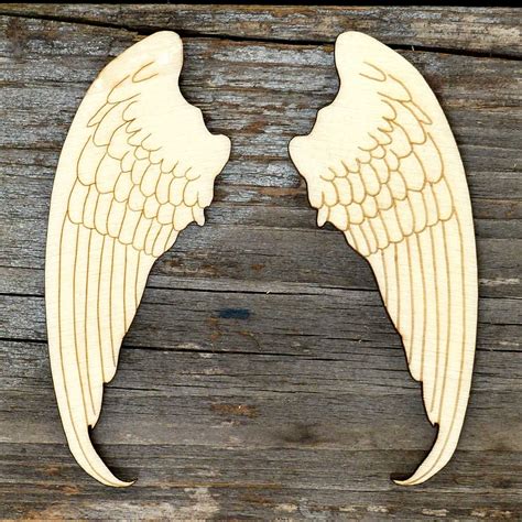 10x Wooden Pairs of Angel Wings Craft Shapes 3mm Plywood | Etsy