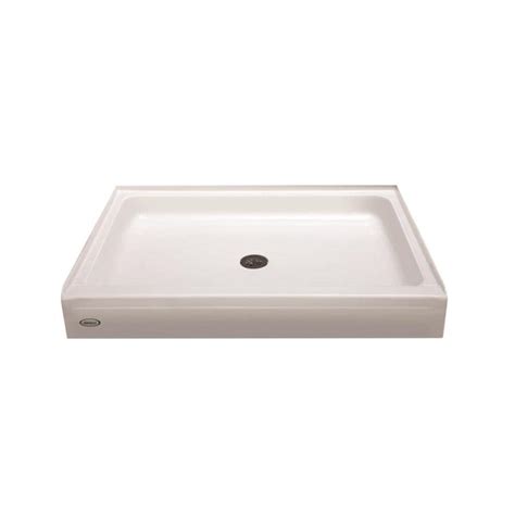 Shop Jacuzzi PRIMO White Acrylic Shower Base 32-in W x 48-in L with Center Drain at Lowes.com