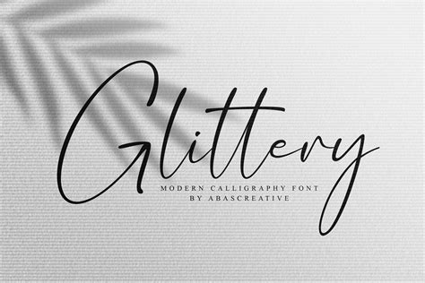 Glittery Modern Calligraphy Script Font - Dafont Free