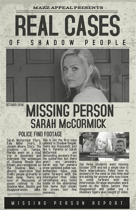 Real Cases of Shadow People: The Sarah McCormick Story (2019) - IMDb