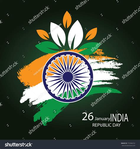 Republic Day India Vector Image Stock Vector (Royalty Free) 772946722