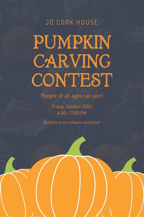 Pumpkin Carving Contest Blog Graphic Large Template | Visme