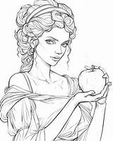 Athena Goddess Of Wisdom Coloring Pages  Greek Mythology sketch template