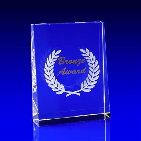 3D Engraved Glass Awards | Glass Block Engraving | Laser Crystal