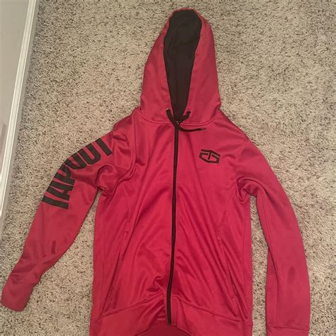 Large red Tapout sports zip up #athleticwear - Depop