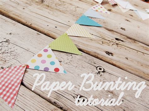 Dabbling Domesticity: Super Easy Paper Bunting DIY