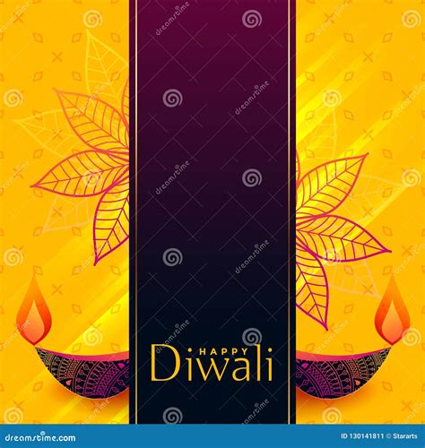 Creative Diwali Banner Design with Decorative Diya Stock Vector - Illustration of hindu ...