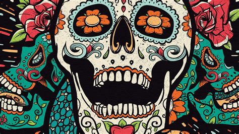 [100+] Fundo De Sugar Skull | Wallpapers.com