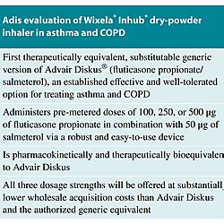 Fluticasone propionate/salmeterol (Wixela™ Inhub™) dry-powder inhaler ...