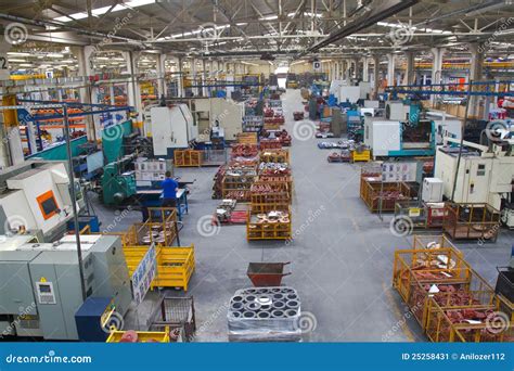 Industrial Manufacturing Shop Floor In A Factory Royalty-Free Stock ...