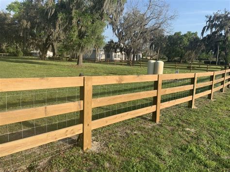 3 Rail Farm Fence - Installed by Arden Fence Company | Farm fence ...