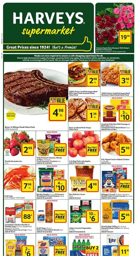 Harveys Supermarket Ad Circular - 02/10 - 02/16/2021 | Rabato