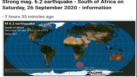 Tremors felt in Cape Town after earthquake off South African coast ...