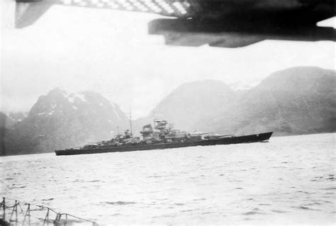 Starboard view of the battleship Tirpitz in Norway 5 | World War Photos