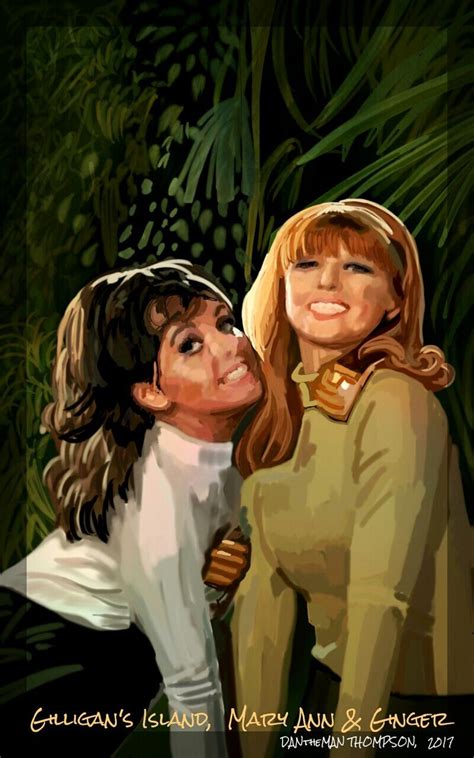 (Spen Art) Donna Wells as Mary Ann Summers • Tina Louise as Ginger ...