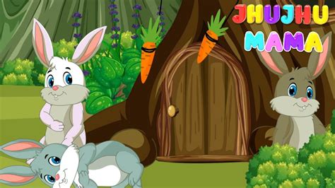 Hop Little Bunny | Bunnies | Nursery Rhymes & Poem | Kids Cartoon Songs By JhuJhuMama! - YouTube