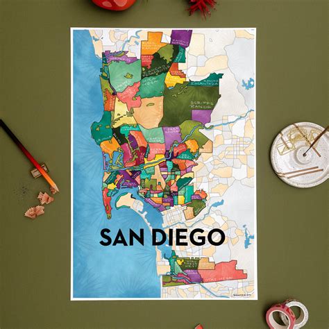 Map Of Neighborhoods In San Diego - Ranee Casandra