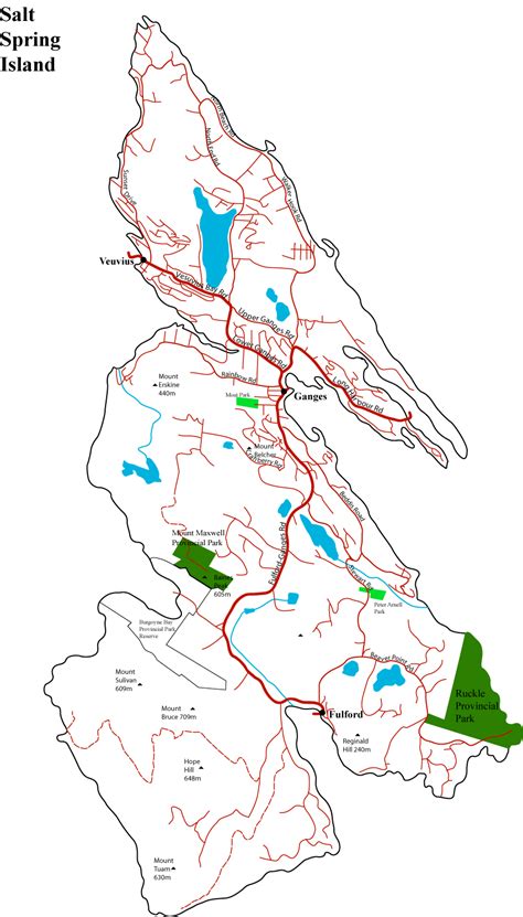 Salt Spring Island Map