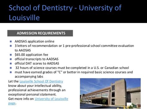 Top dental schools - admission requirements