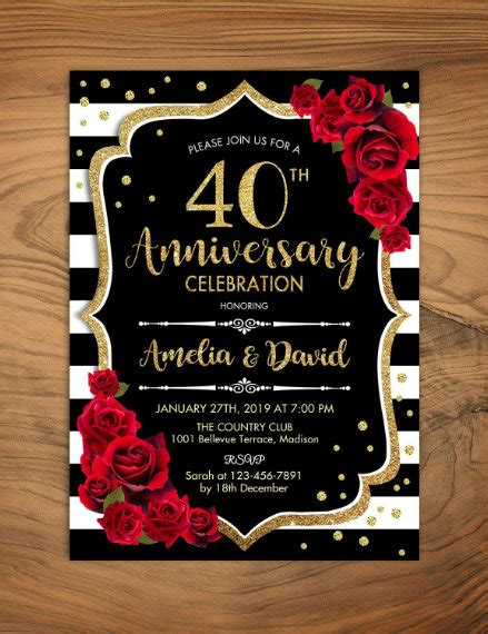 Anniversary Invitation - 24+ Examples, How to Create