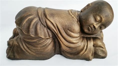 Sleeping Baby Monk Statue - G & D @ Home - Quality Furniture