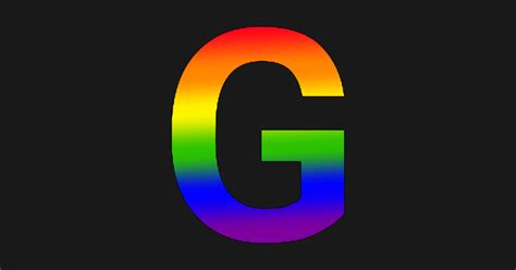 Rainbow Letter G - Rainbow - Sticker | TeePublic