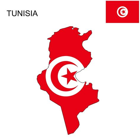 Tunisia Flag Map and Meaning | Mappr