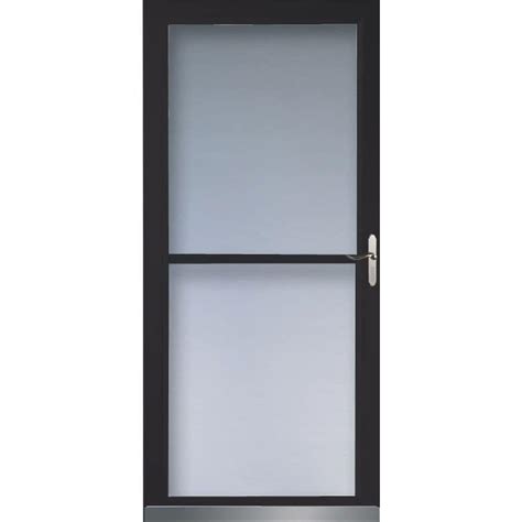 LARSON 32-in W Black Retractable Screen Storm Door at Lowes.com