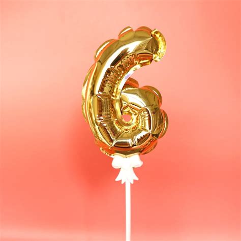 Number Balloon Cake Topper - Etsy