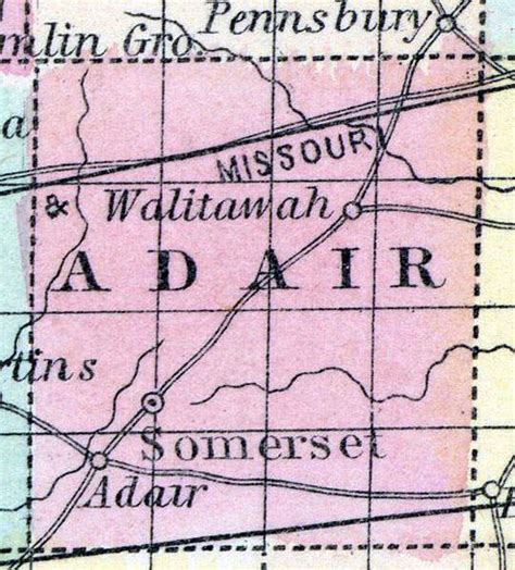 Adair County, Iowa, 1857 | House Divided