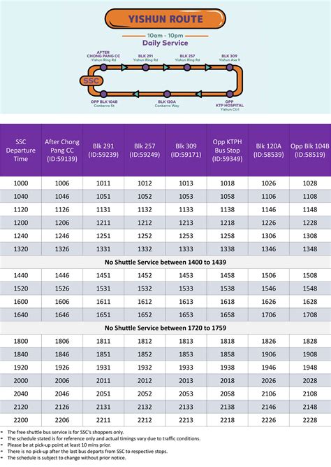 Shuttle Bus Service – Yishun – Sembawang Shopping Centre