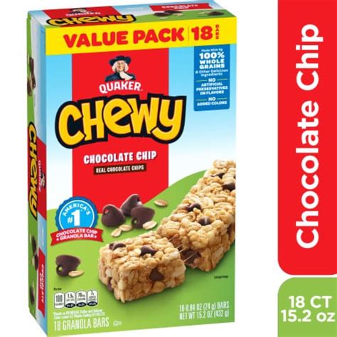 Quaker Chewy® Chocolate Chip Granola Bars, 18 ct - Kroger