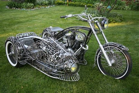 Steampunk Tendencies — steampunktendencies: Motorcycle artist: Ron Finch... | Bicycle sidecar ...