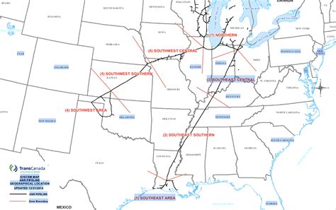 Natural Gas Pipeline Map