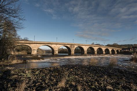 Hexham Bridge crossing the River Tyne © Brian Deegan :: Geograph ...