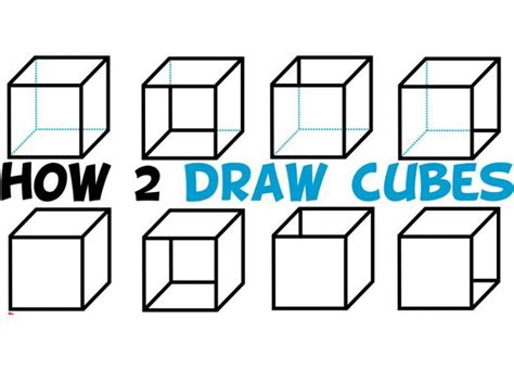 How to Draw a Cube (Shading & Drawing Cubes and Boxes from Different ...