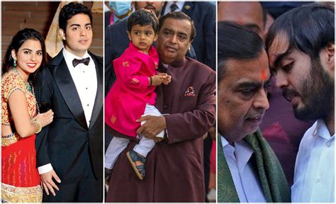 Mukesh Ambani and family | South China Morning Post