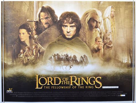 Lord Of The Rings : The Fellowship Of The Ring - Original Cinema Movie Poster From pastposters ...