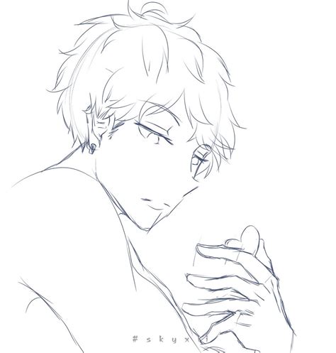 Anime Boy Pose Drawing