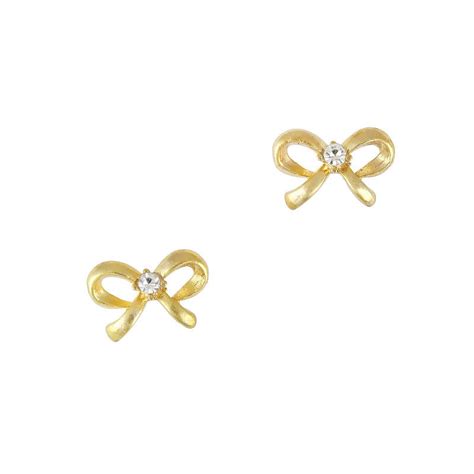 3D Nail Art Charm Jewelry Pretty Bow Gold – Daily Charme