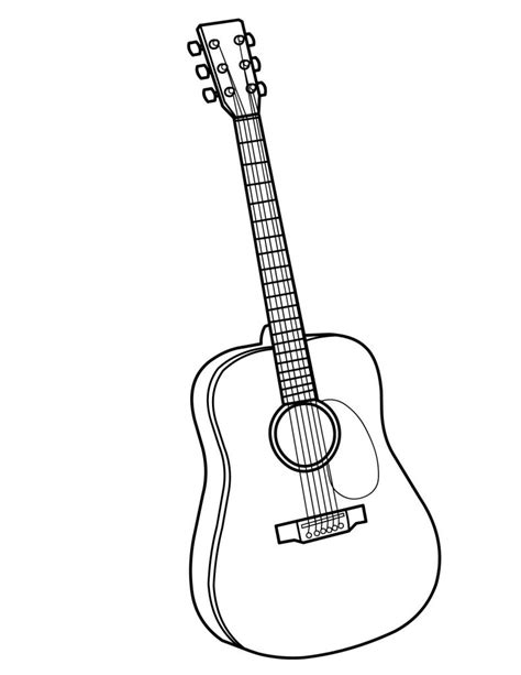 Acoustic Guitar Drawing at GetDrawings | Free download