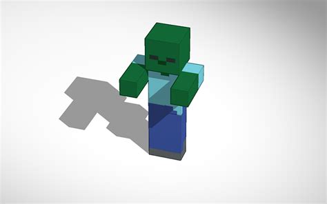 3D design minecraft simple zombie #minecraft - Tinkercad