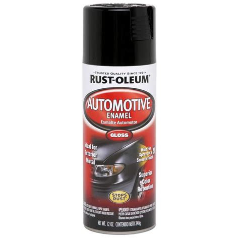 Rust-Oleum Automotive 12 oz. Gloss Black Enamel Spray Paint 252462 ...